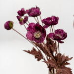 POPPY ΛΟΥΛΟΥΔΙ ΤΕΧΝΗΤΟ 60cm POLYESTER ΜΩΒ ΠΡΑΣΙΝΟ 030896 - Image 2