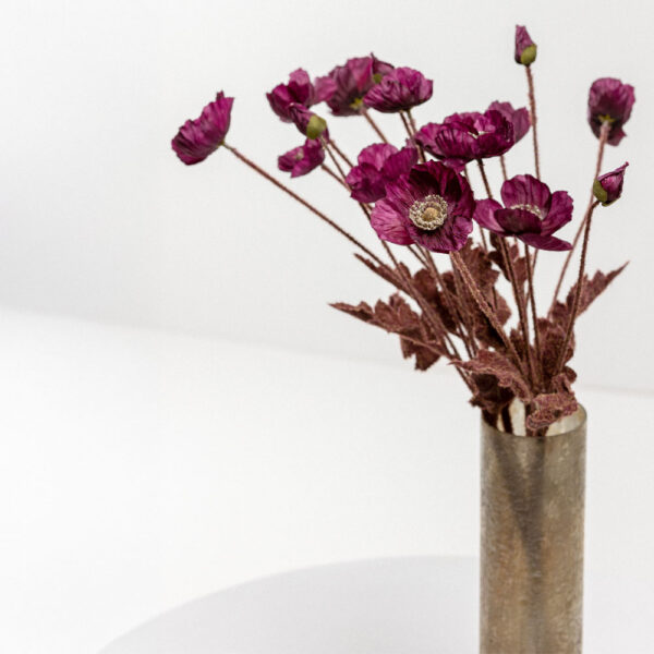 POPPY ΛΟΥΛΟΥΔΙ ΤΕΧΝΗΤΟ 60cm POLYESTER ΜΩΒ ΠΡΑΣΙΝΟ 030896 - Image 3