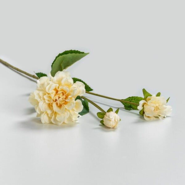 ZINNIA ΛΟΥΛΟΥΔΙ ΤΕΧΝΗΤΟ 62cm POLYESTER ΜΠΕΖ ΠΡΑΣΙΝΟ 030898 - Image 3