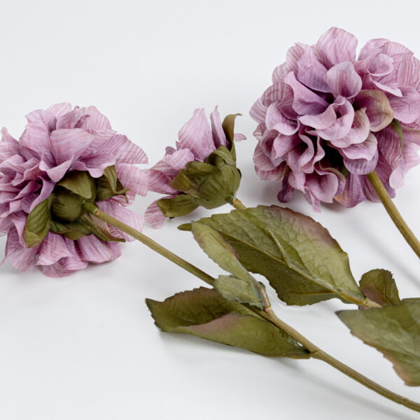 ZINNIA ΛΟΥΛΟΥΔΙ ΤΕΧΝΗΤΟ 52cm POLYESTER ΛΙΛΑ ΠΡΑΣΙΝΟ 030899 - Image 5