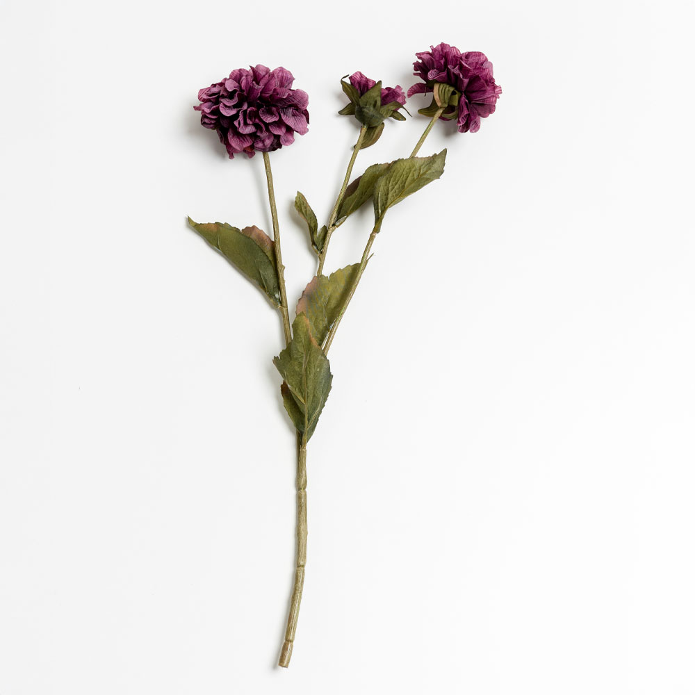 030900-HuhjK-first-_1 ZINNIA ΛΟΥΛΟΥΔΙ ΤΕΧΝΗΤΟ 52cm POLYESTER ΜΩΒ ΠΡΑΣΙΝΟ 030900 - Image 1