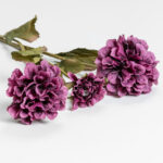 ZINNIA ΛΟΥΛΟΥΔΙ ΤΕΧΝΗΤΟ 52cm POLYESTER ΜΩΒ ΠΡΑΣΙΝΟ 030900 - Image 3