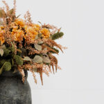 ZINNIA ΛΟΥΛΟΥΔΙ ΤΕΧΝΗΤΟ 52cm POLYESTER ΠΟΡΤΟΚΑΛΙ ΠΡΑΣΙΝΟ 030901 - Image 4