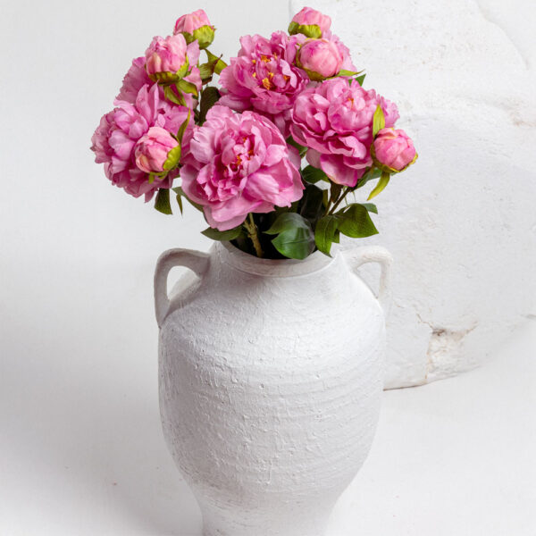 PEONY ΛΟΥΛΟΥΔΙ ΤΕΧΝΗΤΟ 67cm POLYESTER ΡΟΖ ΠΡΑΣΙΝΟ 030906 - Image 2