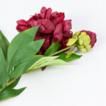 PEONY ΛΟΥΛΟΥΔΙ ΤΕΧΝΗΤΟ 67cm POLYESTER ΜΠΟΡΝΤΩ ΠΡΑΣΙΝΟ 030908 - Image 4