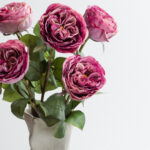 CABBAGE ROSE ΛΟΥΛΟΥΔΙ ΤΕΧΝΗΤΟ 66cm POLYESTER ΡΟΖ ΦΟΥΞΙΑ ΠΡΑΣΙΝΟ 030916 - Image 5