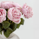 BEAUTY ROSE ΛΟΥΛΟΥΔΙ ΤΕΧΝΗΤΟ 67cm POLYESTER ΡΟΖ ΠΡΑΣΙΝΟ 030919 - Image 2