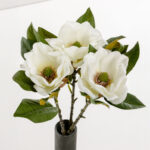 MAGNOLIA ΛΟΥΛΟΥΔΙ ΤΕΧΝΗΤΟ 71cm POLYESTER ΜΠΕΖ ΠΡΑΣΙΝΟ 030927 - Image 3