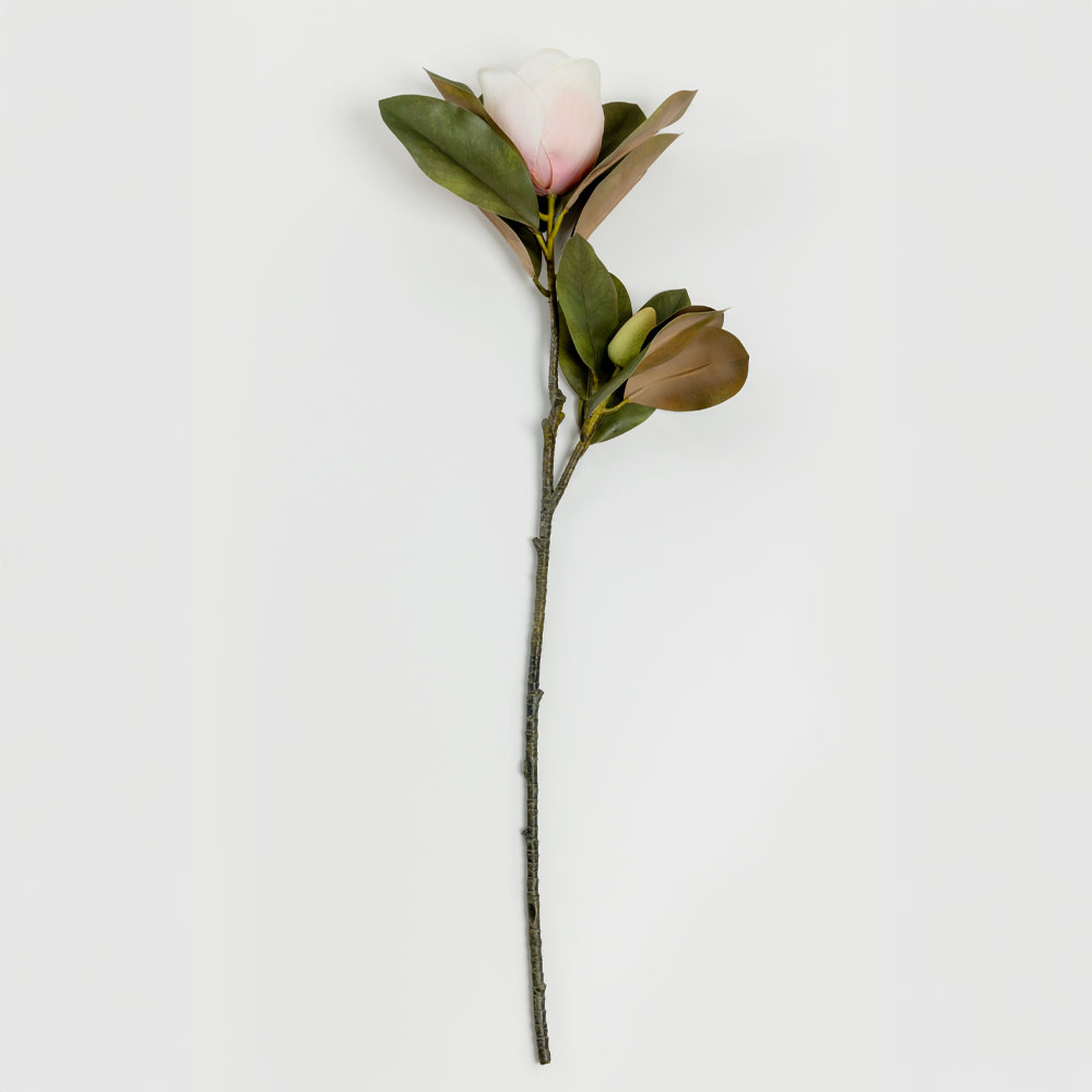 030929-IIxhJ-first-_1 MAGNOLIA ΛΟΥΛΟΥΔΙ ΤΕΧΝΗΤΟ 73cm POLYESTER ΡΟΖ ΛΕΥΚΟ ΠΡΑΣΙΝΟ 030929 - Image 1