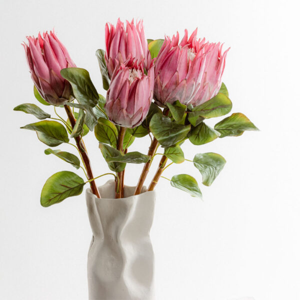 PROTEAX ΛΟΥΛΟΥΔΙ ΤΕΧΝΗΤΟ 68cm POLYESTER ΡΟΖ ΠΡΑΣΙΝΟ 030936 - Image 3