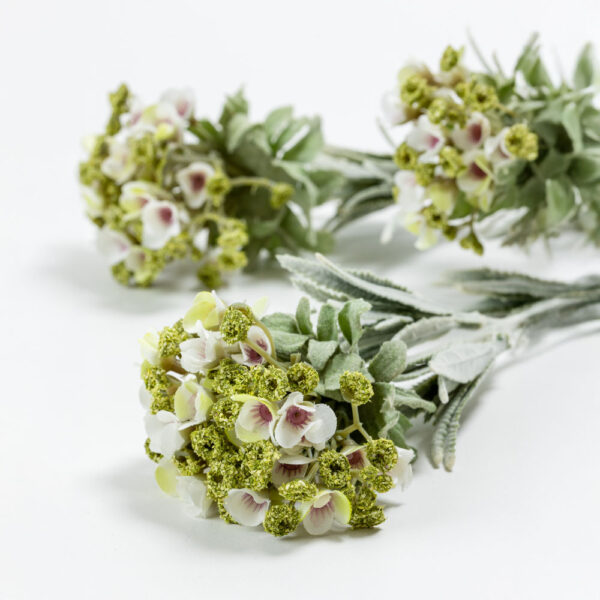 SWEET ALYSSUM ΛΟΥΛΟΥΔΙ ΤΕΧΝΗΤΟ 78cm POLYESTER ΛΕΥΚΟ ΜΩΒ ΠΡΑΣΙΝΟ 030941 - Image 4