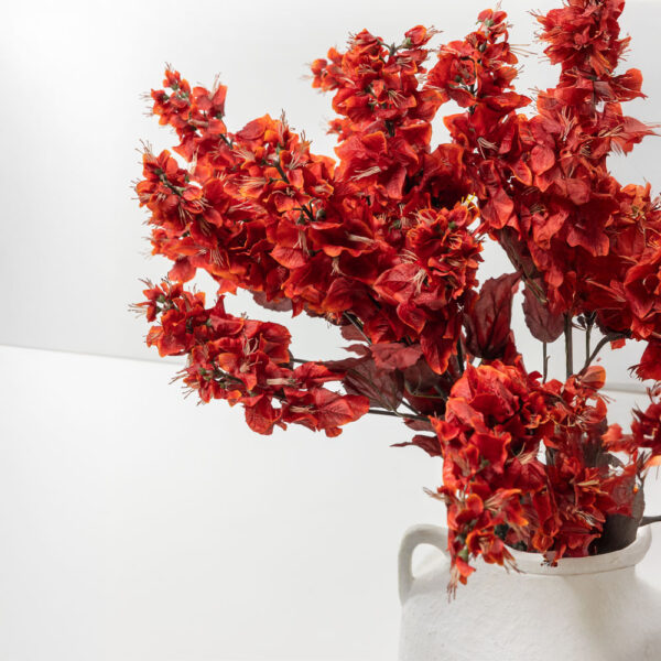 BOUGAINVILLEA ΛΟΥΛΟΥΔΙ ΤΕΧΝΗΤΟ 105cm POLYESTER ΚΟΚΚΙΝΟ ΠΟΡΤΟΚΑΛΙ 030946 - Image 2