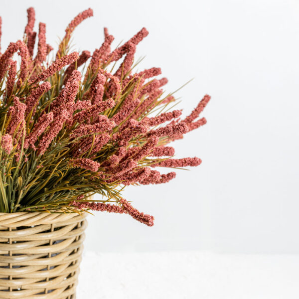 LAVENDER ΚΛΑΔΙ ΤΕΧΝΗΤΟ 43cm POLYESTER ΚΟΚΚΙΝΟ ΠΡΑΣΙΝΟ 030955 - Image 2
