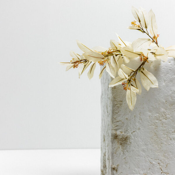 PHOTINIA ΚΛΑΔΙ ΤΕΧΝΗΤΟ 60cm POLYESTER ΜΠΕΖ ΠΡΑΣΙΝΟ 030959 - Image 2