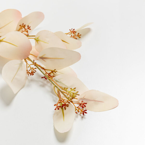 EUCALYPTUS ΚΛΑΔΙ ΤΕΧΝΗΤΟ 72cm POLYESTER ΜΠΕΖ ΠΡΑΣΙΝΟ 030960 - Image 3
