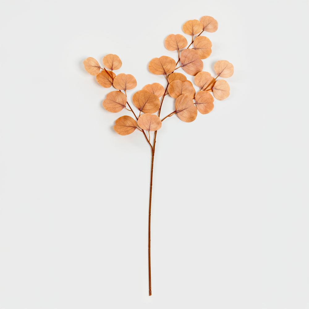 030964-7DUKP-first-_1 EUCALYPTUS ΚΛΑΔΙ ΤΕΧΝΗΤΟ 84cm POLYESTER ΠΟΡΤΟΚΑΛΙ 030964 - Image 1