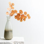 EUCALYPTUS ΚΛΑΔΙ ΤΕΧΝΗΤΟ 84cm POLYESTER ΠΟΡΤΟΚΑΛΙ 030964 - Image 2