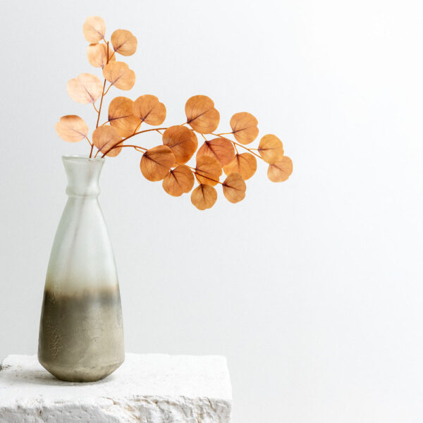 EUCALYPTUS ΚΛΑΔΙ ΤΕΧΝΗΤΟ 84cm POLYESTER ΠΟΡΤΟΚΑΛΙ 030964 - Image 2