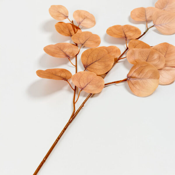 EUCALYPTUS ΚΛΑΔΙ ΤΕΧΝΗΤΟ 84cm POLYESTER ΠΟΡΤΟΚΑΛΙ 030964 - Image 3