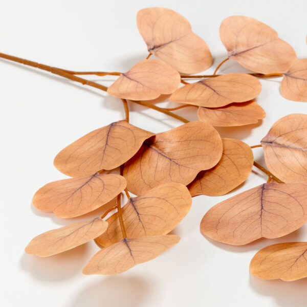 EUCALYPTUS ΚΛΑΔΙ ΤΕΧΝΗΤΟ 84cm POLYESTER ΠΟΡΤΟΚΑΛΙ 030964 - Image 4