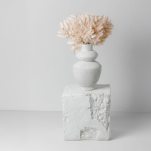 CINERARIA ΚΛΑΔΙ ΤΕΧΝΗΤΟ 70cm POLYESTER ΜΠΕΖ 030970 - Image 2