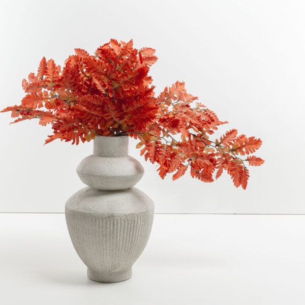 CINERARIA ΚΛΑΔΙ ΤΕΧΝΗΤΟ 70cm POLYESTER TERRACOTTA 030971 - Image 2