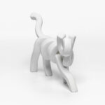 BELMA ΔΙΑΚΟΣΜΗΤΙΚΟ ΓΑΤΑ 30x8x22cm POLYRESIN ΛΕΥΚΟ 031111 - Image 3