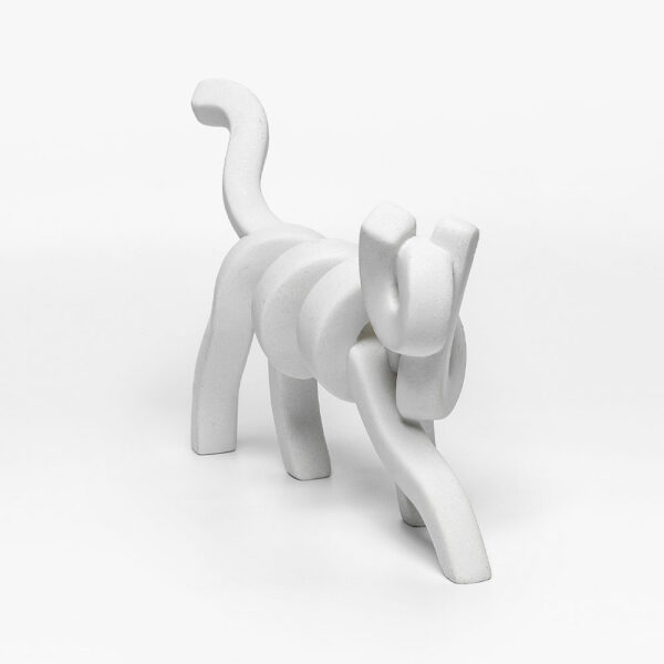 BELMA ΔΙΑΚΟΣΜΗΤΙΚΟ ΓΑΤΑ 30x8x22cm POLYRESIN ΛΕΥΚΟ 031111 - Image 3