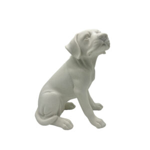 BORIS ΔΙΑΚΟΣΜΗΤΙΚΟ ΣΚΥΛΟΣ 24x18x29cm POLYRESIN ΛΕΥΚΟ 031114