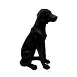 OLIVER ΔΙΑΚΟΣΜΗΤΙΚΟ ΣΚΥΛΟΣ 36x21x50cm POLYRESIN ΜΑΥΡΟ 031116