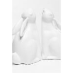BUN BUN ΔΙΑΚΟΣΜΗΤΙΚΟ ΒΙΒΛΙΟΣΤΑΤΗΣ SET 2ΤΜΧ 22x9x18cm POLYRESIN ΛΕΥΚΟ 031118 - Image 4