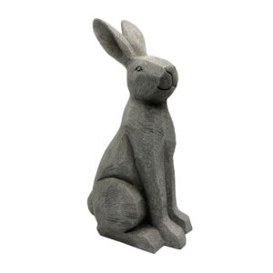 ROGER ΔΙΑΚΟΣΜΗΤΙΚΟ ΛΑΓΟΣ 21x16x40cm POLYRESIN ΓΚΡΙ 031120