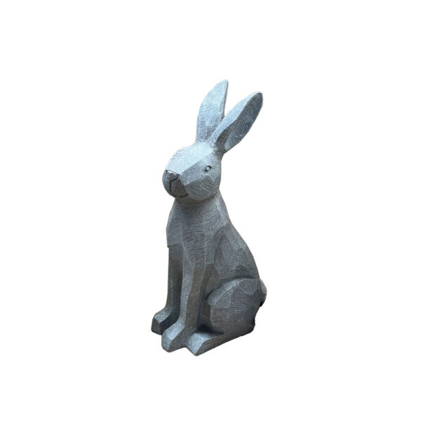 ROGER ΔΙΑΚΟΣΜΗΤΙΚΟ ΛΑΓΟΣ 21x16x40cm POLYRESIN ΓΚΡΙ 031120 - Image 2
