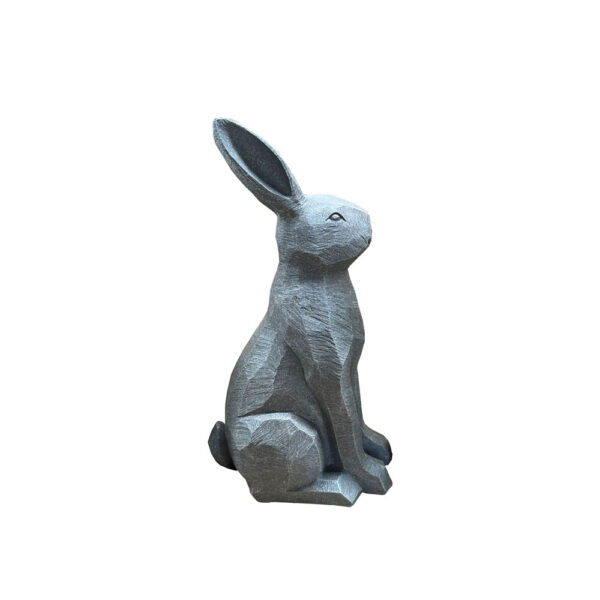 ROGER ΔΙΑΚΟΣΜΗΤΙΚΟ ΛΑΓΟΣ 21x16x40cm POLYRESIN ΓΚΡΙ 031120 - Image 3