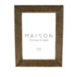 RODERICK ΚΟΡΝΙΖΑ 17x2x22cm POLYRESIN ΧΡΥΣΟ ΓΥΑΛΙ 031129