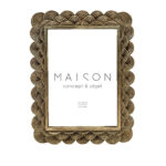 BECALI ΚΟΡΝΙΖΑ 18x2x23cm POLYRESIN ΧΡΥΣΟ ΓΥΑΛΙ 031138