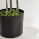 FATSIA ΔΕΝΤΡΟ ΤΕΧΝΗΤΟ ΣΕ ΓΛΑΣΤΡΑ 110cm ΥΦΑΣΜΑ ΠΡΑΣΙΝΟ PVC 031320 - Image 3