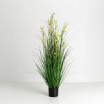 OAT GRASS ΦΥΤΟ ΤΕΧΝΗΤΟ ΣΕ ΓΛΑΣΤΡΑ 120cm PVC ΠΡΑΣΙΝΟ 031334