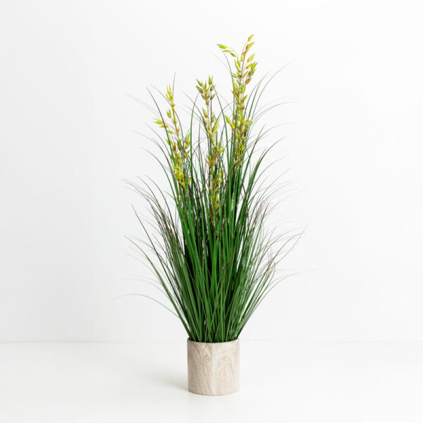 OAT GRASS ΦΥΤΟ ΤΕΧΝΗΤΟ ΣΕ ΓΛΑΣΤΡΑ 120cm PVC ΠΡΑΣΙΝΟ 031334 - Image 2
