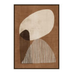 CONVEX ΠΙΝΑΚΑΣ ΔΙΑΚΟΣΜΗΣΗΣ 60x90x4cm ΚΑΜΒΑΣ TERRACOTTA ΜΠΕΖ MDF ΚΑΦΕ 031348