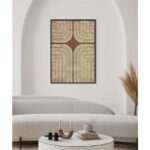 NEW AGE ΠΙΝΑΚΑΣ ΔΙΑΚΟΣΜΗΣΗΣ 80x120x4cm ΚΑΜΒΑΣ ΜΠΕΖ ΚΑΦΕ ΞΥΛΟ ΚΑΦΕ 031354 - Image 2