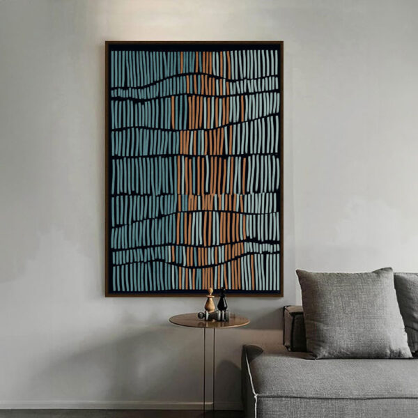 RUSTIC MIRAGE ΠΙΝΑΚΑΣ ΔΙΑΚΟΣΜΗΣΗΣ 80x120x4cm ΚΑΜΒΑΣ ΠΟΛΥΧΡΩΜΟ ΞΥΛΟ ΚΑΦΕ 031362 - Image 2