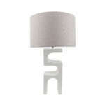 JED ΦΩΤΙΣΤΙΚΟ ΕΠΙΤΡΑΠΕΖΙΟ 58cm POLYRESIN ΛΕΥΚΟ ΛΙΝΟ ΓΚΡΙ 031374