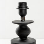 JASIEL ΦΩΤΙΣΤΙΚΟ ΕΠΙΤΡΑΠΕΖΙΟ 64cm POLYRESIN ΜΑΥΡΟ ΛΙΝΟ ΛΕΥΚΟ 031386 - Image 4