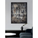 TERRYN ΠΙΝΑΚΑΣ ΔΙΑΚΟΣΜΗΣΗΣ 90x120x4cm ΚΑΜΒΑΣ ΜΠΛΕ ΓΚΡΙ ΚΑΦΕ ΜΠΕΖ ΞΥΛΟ 031416 - Image 2