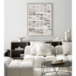 ELYSIAN ΠΙΝΑΚΑΣ ΔΙΑΚΟΣΜΗΣΗΣ 90x120x5cm ΚΑΜΒΑΣ ΛΕΥΚΟ ΜΠΕΖ ΚΑΦΕ ΓΚΡΙ ΞΥΛΟ ΦΥΣΙΚΟ 031417 - Image 2