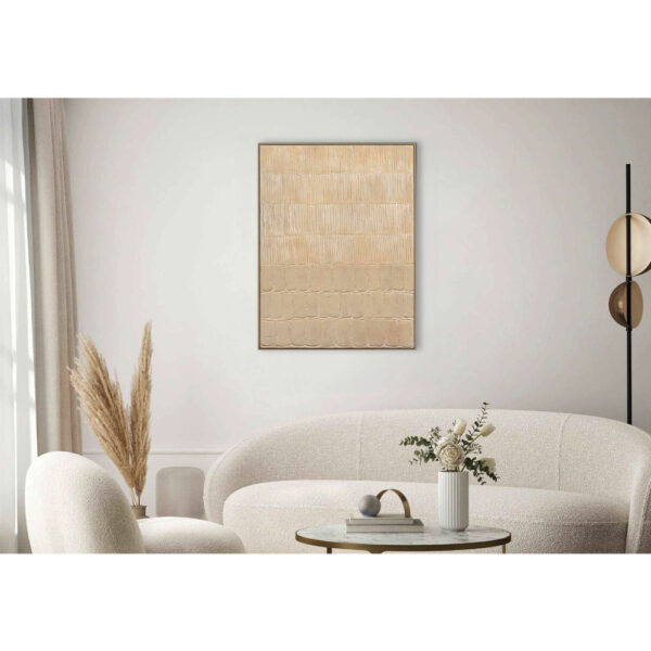 ZEB ΠΙΝΑΚΑΣ ΔΙΑΚΟΣΜΗΣΗΣ 90x120x5cm ΚΑΜΒΑΣ ΜΠΕΖ ΞΥΛΟ ΦΥΣΙΚΟ 031421 - Image 2