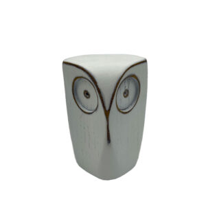OWL S ΔΙΑΚΟΣΜΗΤΙΚΟ ΚΟΥΚΟΥΒΑΓΙΑ 7x7x9cm POLYRESIN ΛΕΥΚΟ 031472