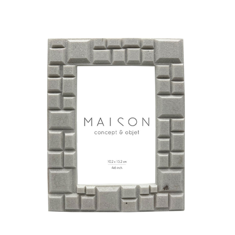 031478-yiFmi-first-_1 CUBIC ΚΟΡΝΙΖΑ 17x2x21cm POLYRESIN ΛΕΥΚΟ ΓΥΑΛΙ 031478 - Image 1