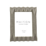 PLISSE ΚΟΡΝΙΖΑ 18x2x23cm POLYRESIN ΜΠΕΖ ΓΥΑΛΙ 031479